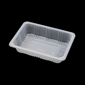 wholesale single use plastic food containers biodegradable map tray fish meat plastic tray