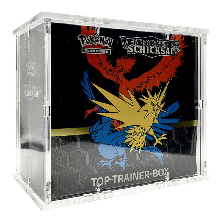 pokemon cards booster box trading card game clear acrylic pokemon figure box