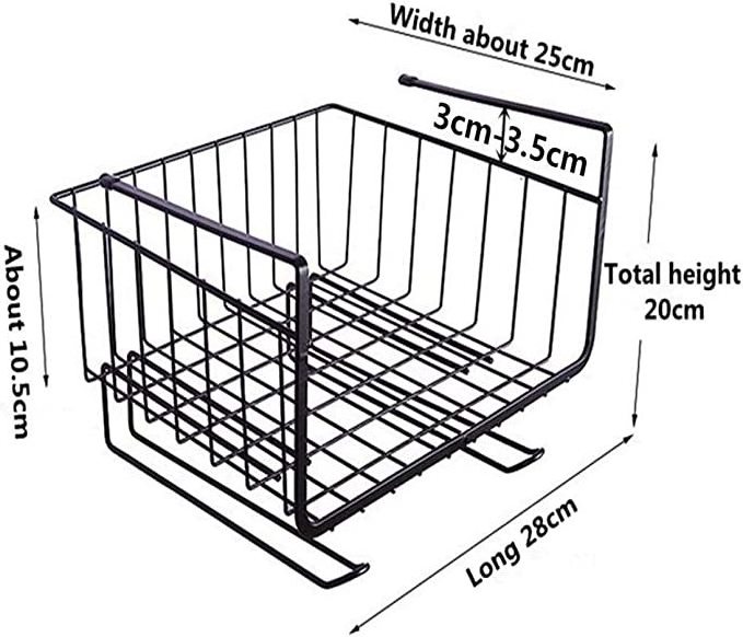 Organizer for Bathroom Kitchen 2-Tier Pull Out Cabinet Organizer Kitchen Drawer Organizer