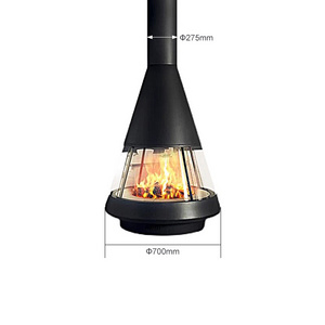 0.7 Meters French heating and decorative stove art independent real fire burning wood fireplace