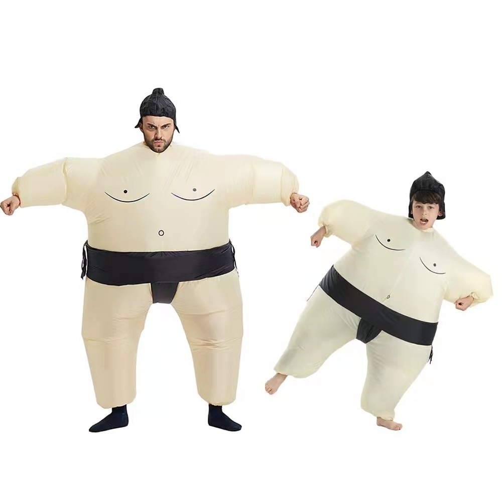 Children Funny Fat Costume Cartoon Line Creative Toy Doll Props Fighting Inflatable Sumo Game Inflatables Suits