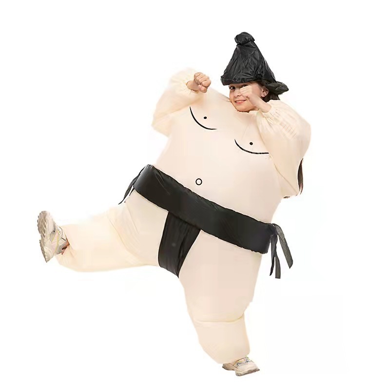 Children Funny Fat Costume Cartoon Line Creative Toy Doll Props Fighting Inflatable Sumo Game Inflatables Suits