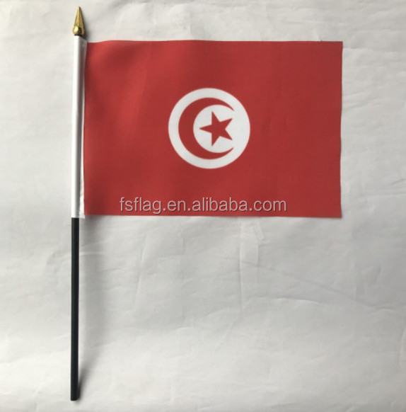 Factory Direct 68D Polyester 3X5ft 150x90cm Silk Screen Print Tunisia Flag In Stock