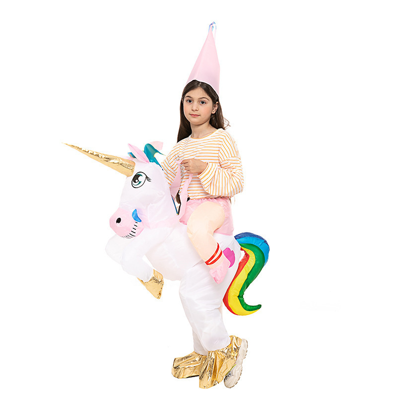 Kids Party Anime Suit Cow Pig Fox Panda Dinosaur Monster Boys Girls Animal Inflatable Costume Suit