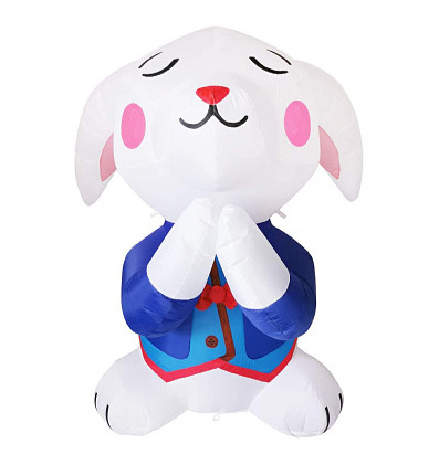 High quality easter cartoon inflatable giant bunny home decoration inflatable easter bunny decor