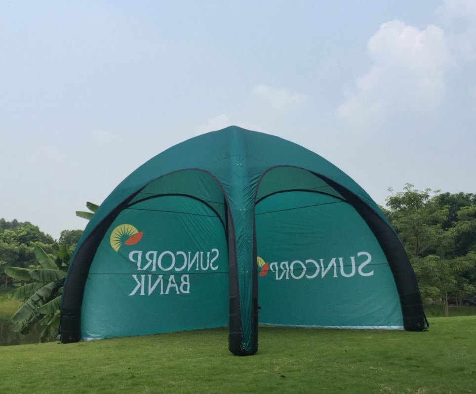 Outdoor Oxford Cloth Automatic Inflatable Advertising Marquee Gazebo House Cabin Custom Event Giant Dome Inflatable Camping Tent