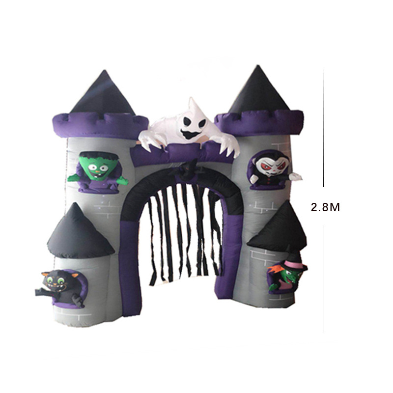 Halloween inflatable arches castle black cat inflatable model party holiday decoration