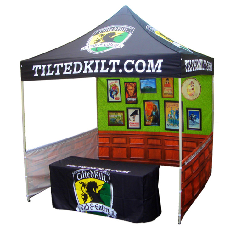 Custom logo trade show tent 10x10ft Pop up canopy trade show display tent outdoor popup tent