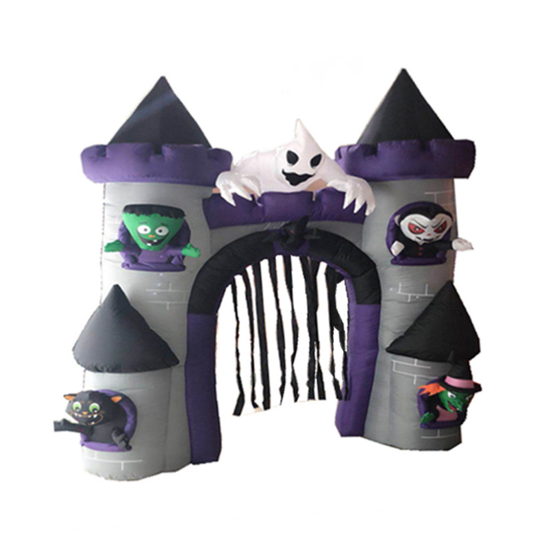 Halloween inflatable arches castle black cat inflatable model party holiday decoration