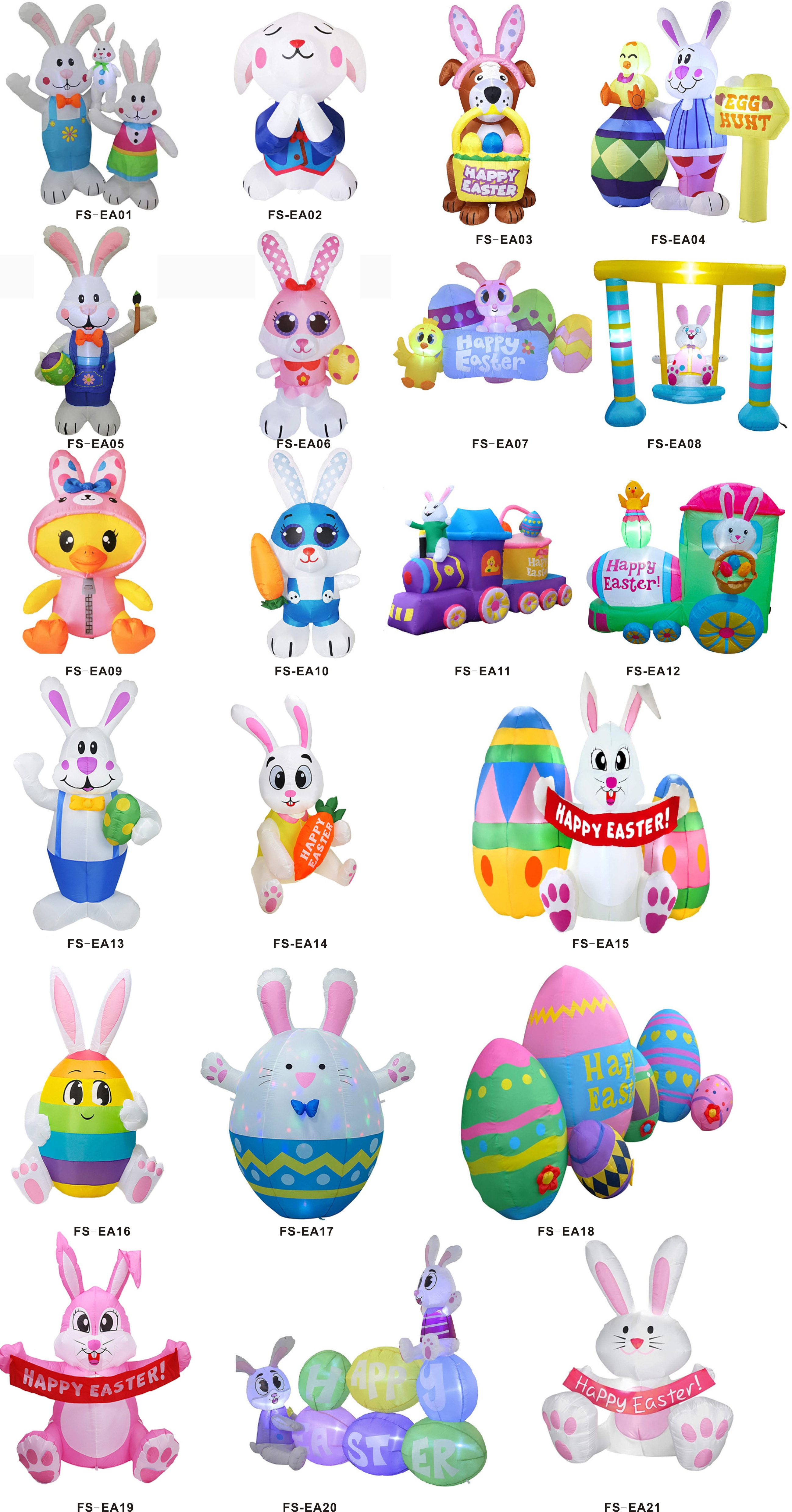 High quality easter cartoon inflatable giant bunny home decoration inflatable easter bunny decor