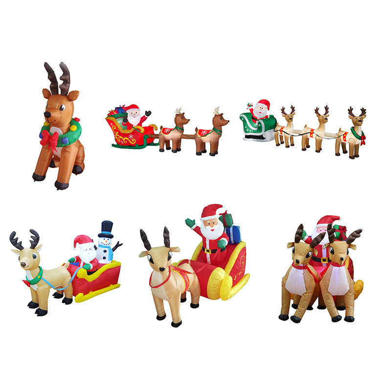 Hot Sale Christmas Elk Inflatable Model Christmas Party Garden Decoration Reindeer Inflatable Model