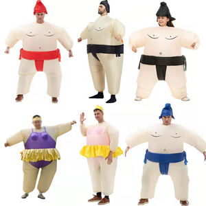 Children Funny Fat Costume Cartoon Line Creative Toy Doll Props Fighting Inflatable Sumo Game Inflatables Suits