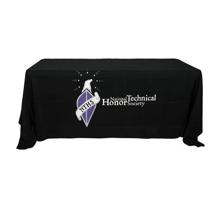 Custom printed table cover full-color printing table cloth for trade show