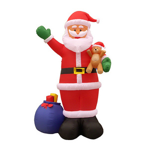 New design Christmas garden decoration inflatable Santa Claus garden decoration inflatable model