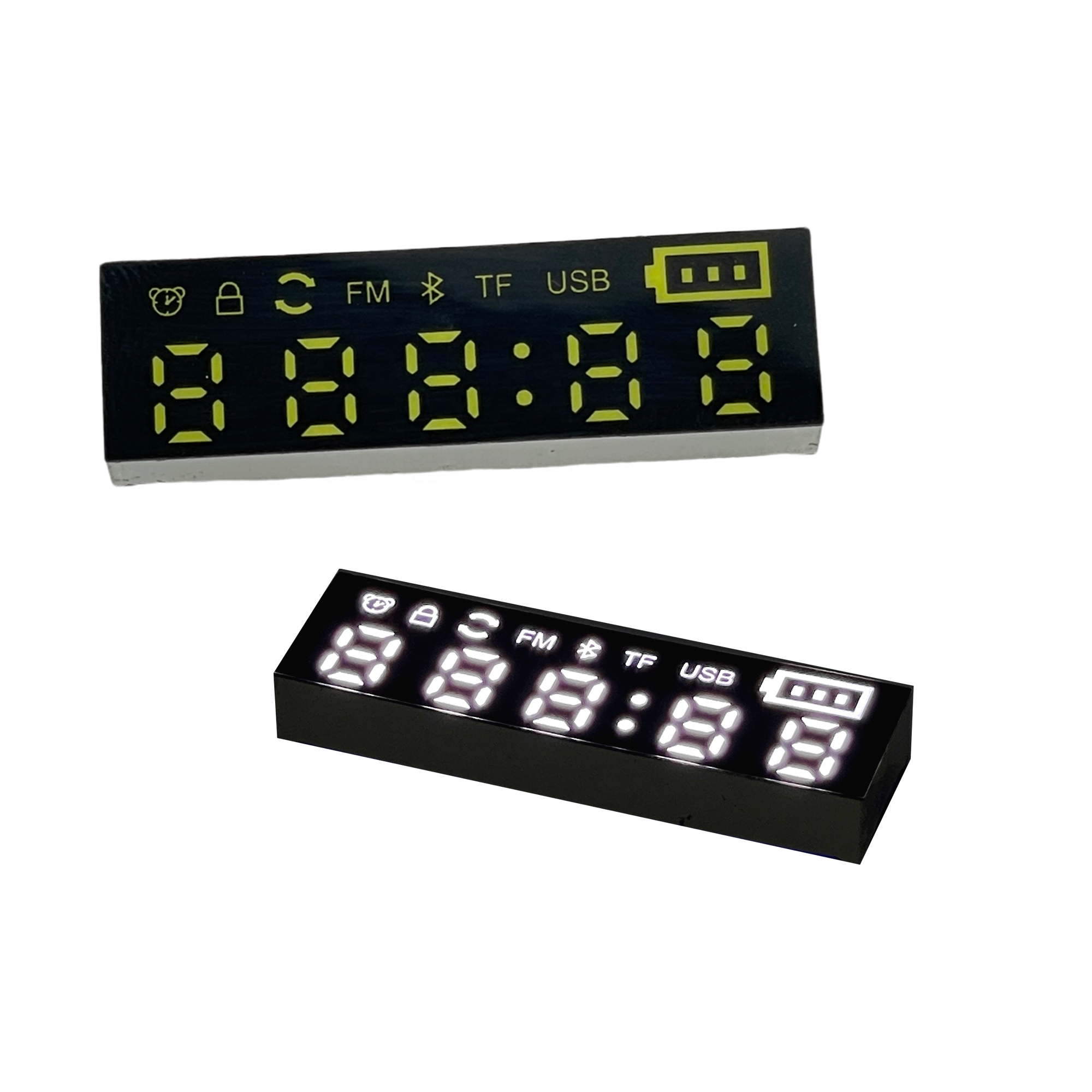 Custom Audio MP3 FM LED module color led displays screen double layer temperature outdoor digital signage