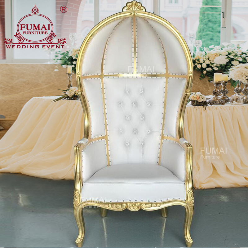 Single seater wooden frame hotel restaurant dining birdcage chair