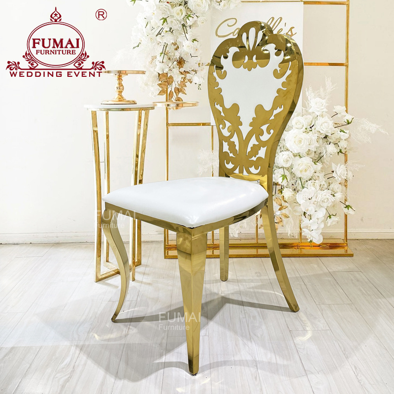 Customized Pattern New Arrival  Crown Design Wedding Chair