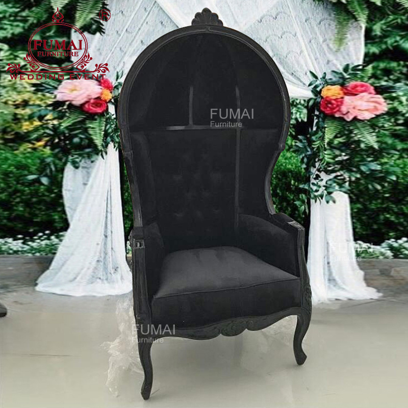 Single seater wooden frame hotel restaurant dining birdcage chair