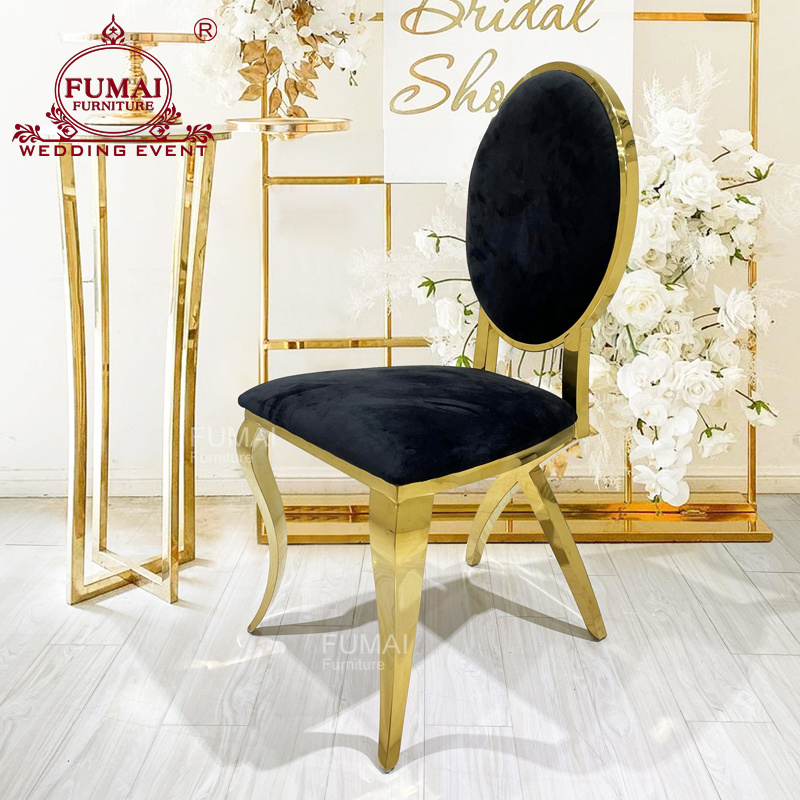 Wholesale party back round leather weeding chair weeding modern hotel chair