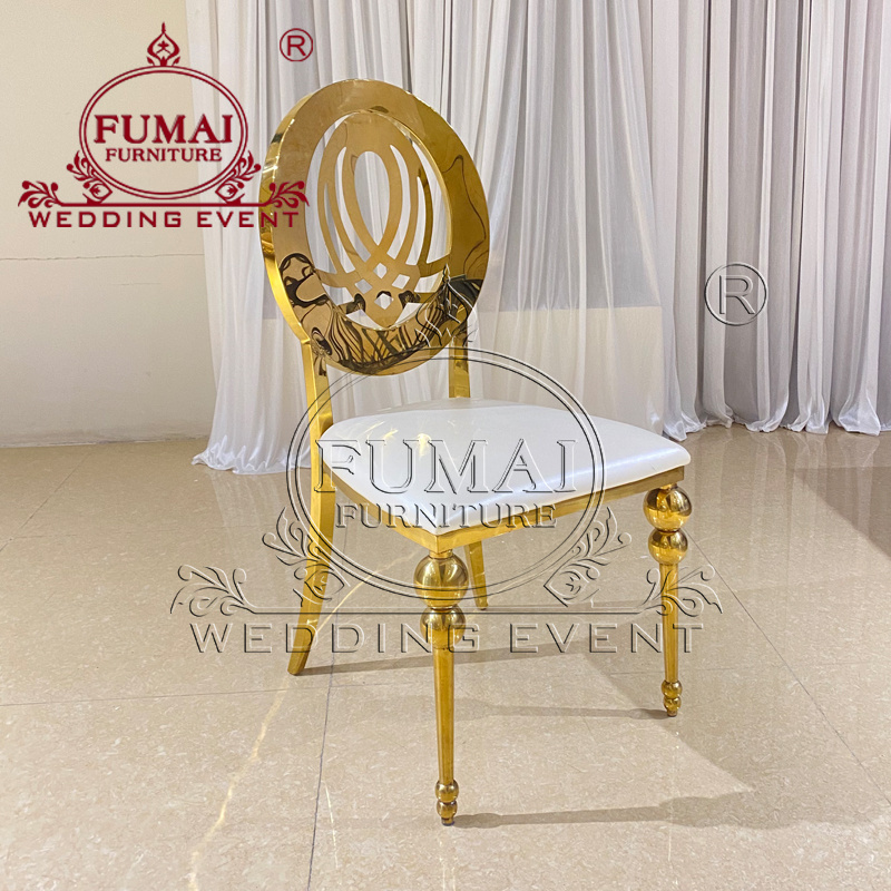 On Sale Stainless Steel Gold  Luxury Wedding Royal  Throne Chairs