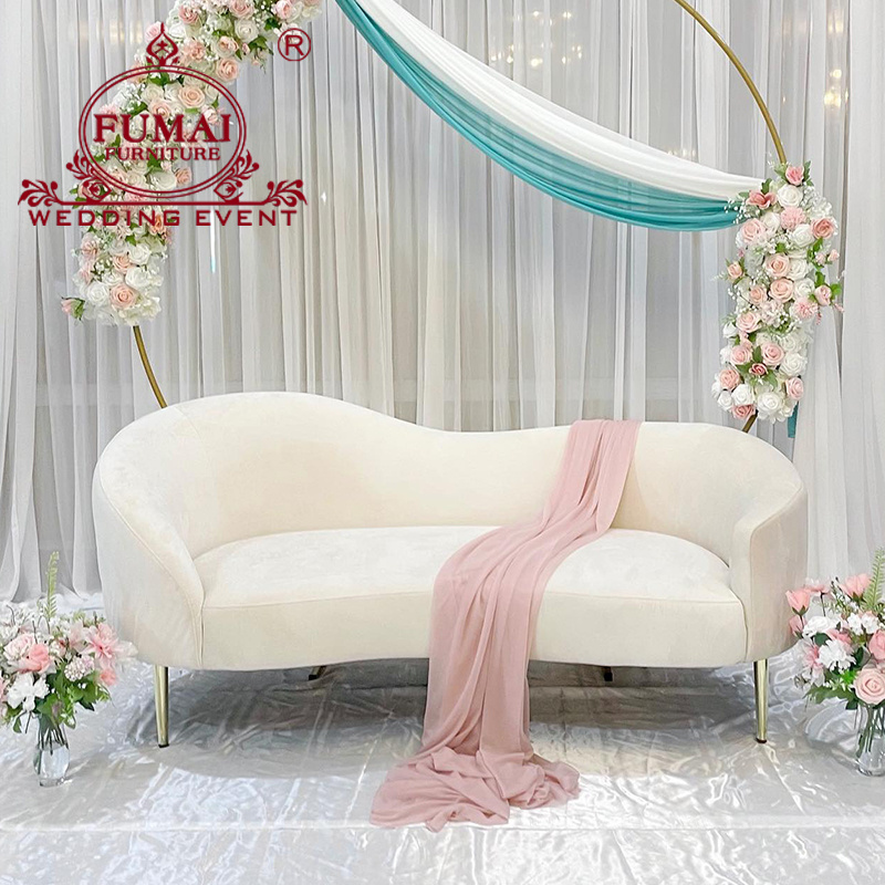 Bridal 2 Seater Couple Royal Wedding Recliner Loveseat Sofa