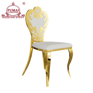 Customized Pattern New Arrival  Crown Design Wedding Chair