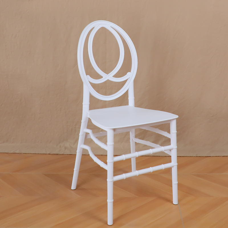 Stackable furniture Nordic White PP Plastic Kitchen Living Room Hotel wedding Chiavari wedding chairs