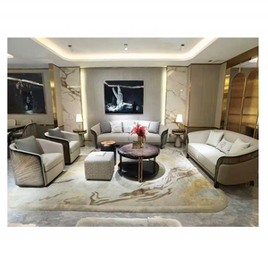 luxury rich and gorgeous villa furniture lobby hall man's visiting room living room sofa furniture set living room sofa