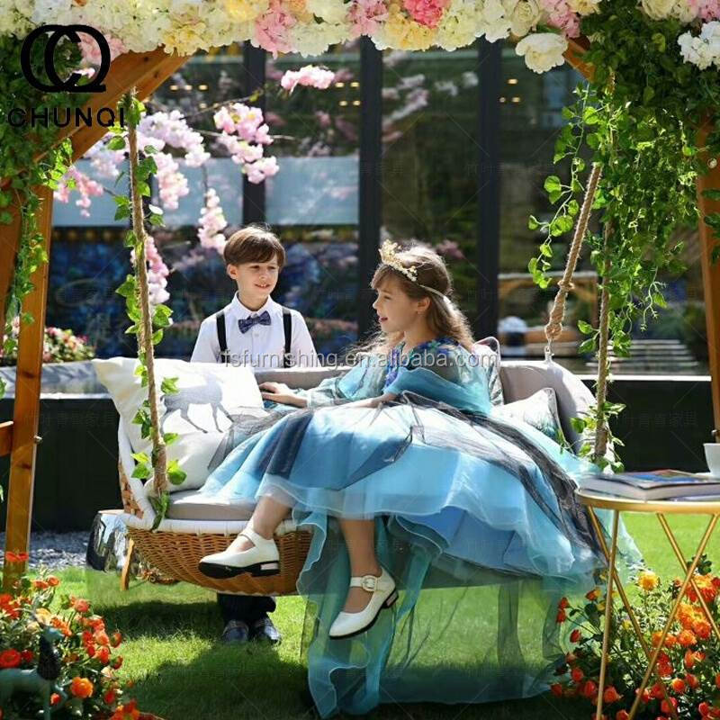 MMD02 Outdoor swing adult hammock double balcony single round indoor household basket wicker swing bed chair ins fashion style