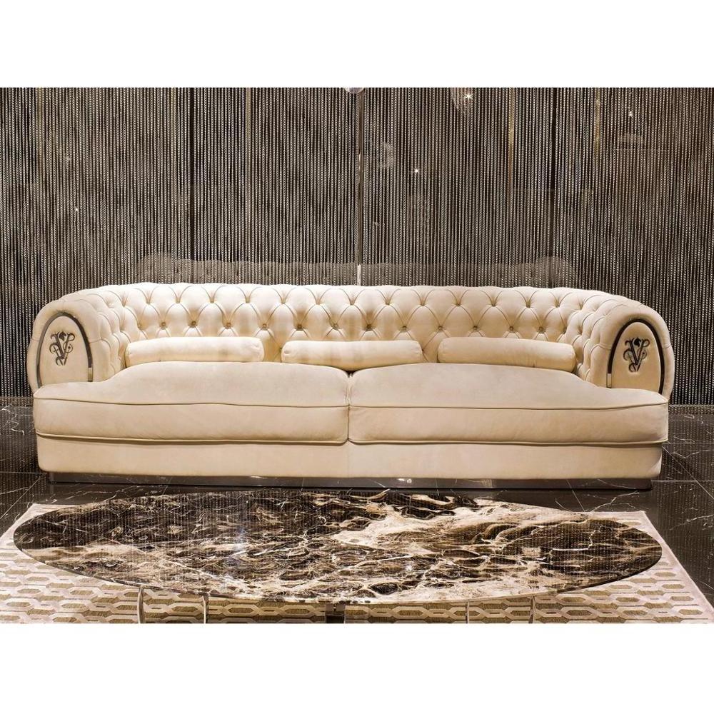 Arabic customize bespoke Large Living Room Luxury Leather fabric Living Room Furniture sectional Sofa couch set for villa