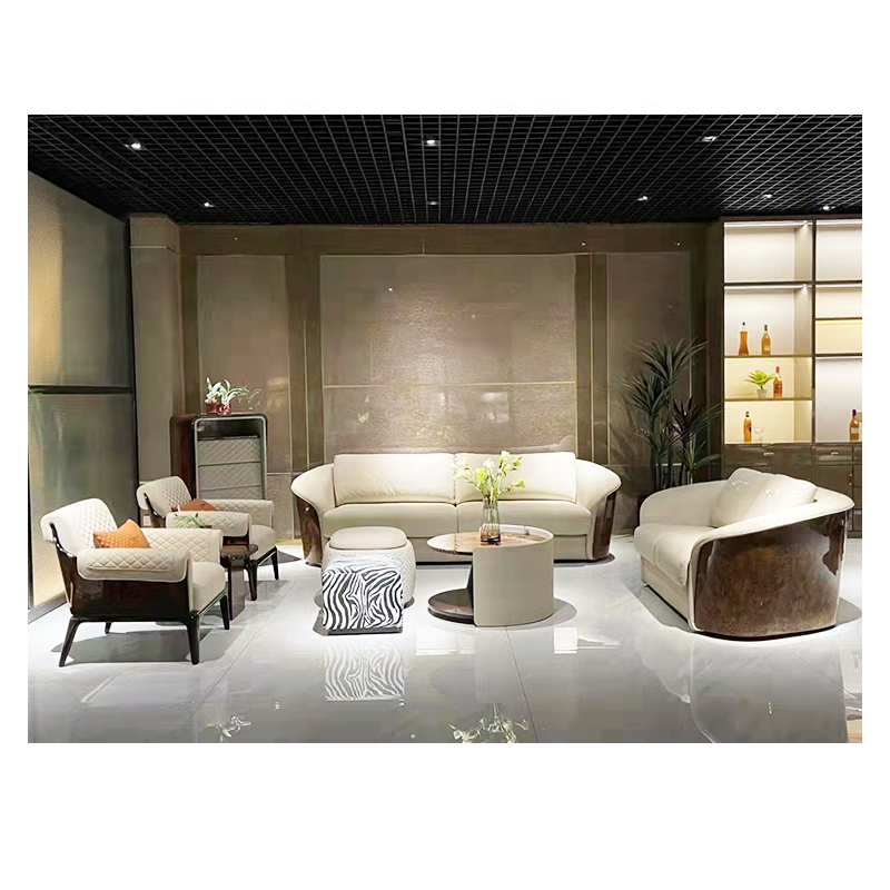 luxury rich and gorgeous villa furniture lobby hall man's visiting room living room sofa furniture set living room sofa