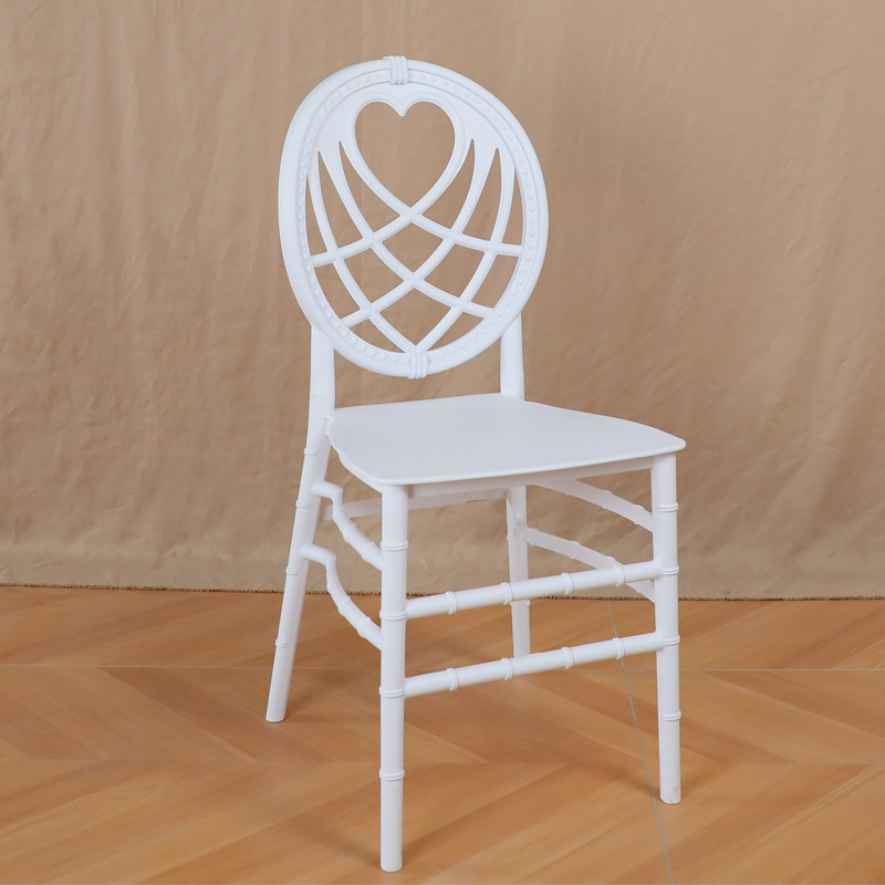 Stackable furniture Nordic White PP Plastic Kitchen Living Room Hotel wedding Chiavari wedding chairs