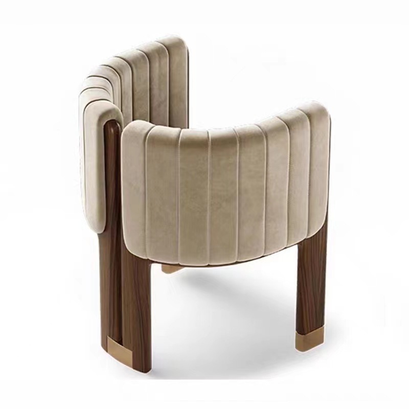 Selling Luxury High Quality Nordic dining chairs luxury style cheap event living room restaurant beige dining chair