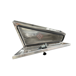 High Service Life Transport Storage Waterproof Aluminum Truck Tool Box With Whale Tail Handle Lock