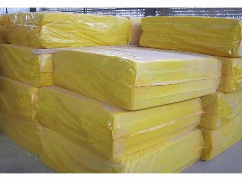 50mm Heat sound insulation Glass wool high density fiberglass board cheap glass wool with aluminium foil