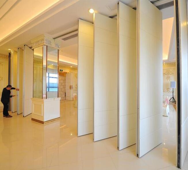 Meeting room soundproof movable doors classroom operable partition wall accordion partition door