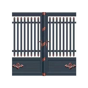 New Style Hot Selling Top-Notch Aluminum Ornamental Gate Metal Aluminum Wrought Iron Fences Gates