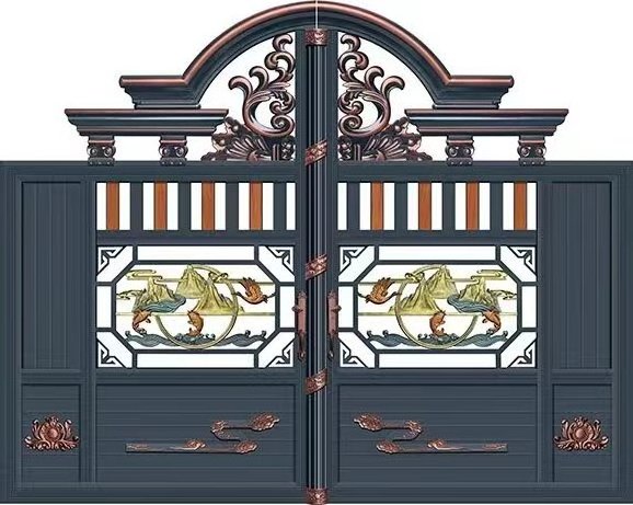 New Style Hot Selling Top-Notch Aluminum Ornamental Gate Metal Aluminum Wrought Iron Fences Gates