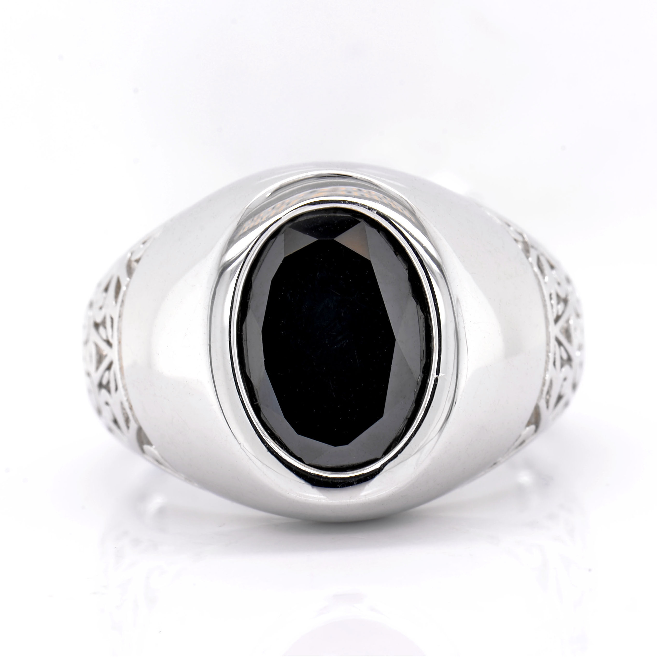 Elegant original silver ring designs men silver rings