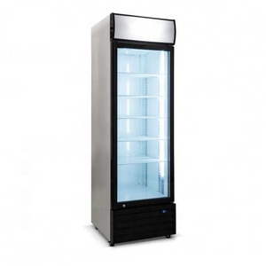 China Factory energy drinks one door 188L display fridge glass door refrigerator