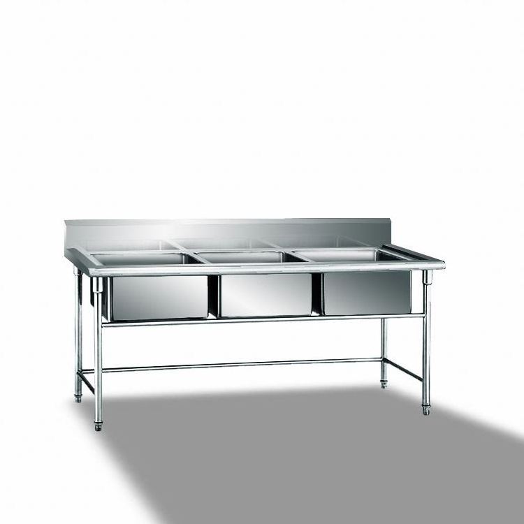 Hot Sell stainless steel sink table Restaurant Kitchen table with sink Washing Sinks