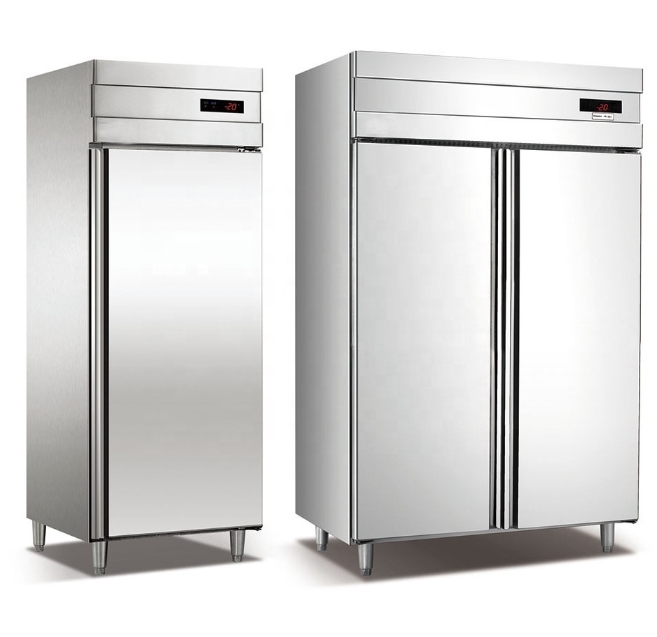 one door freezer/stainless steel commercial refrigerator/hotel kitchen refrigeration equipment