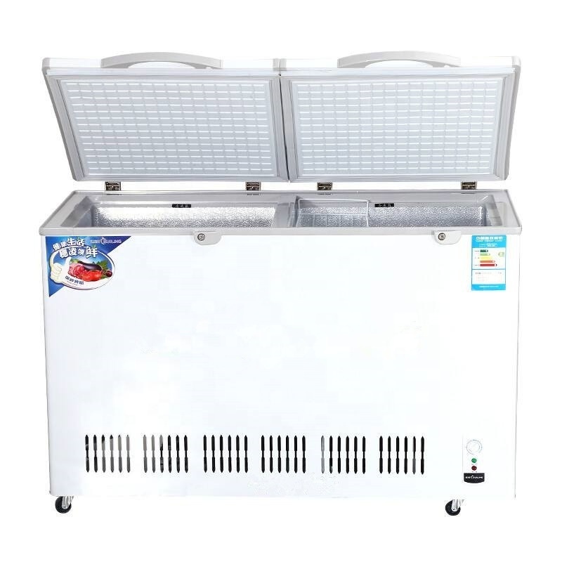 175L 12v 24v Door Lock solar power home DC Chest Deep freezer