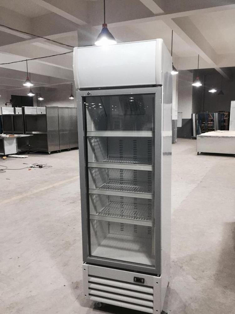 Single Door Commercial Static Cooling Beverage Redbull Refrigerator Fridge Upright Display Beverage Refrigerator Visi Cooler