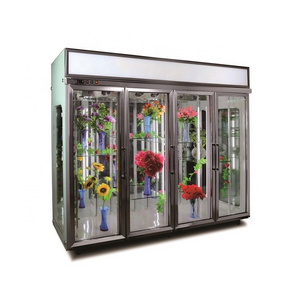 All Glass Sides Flower Fresh Keeping Refrigerator For Florist