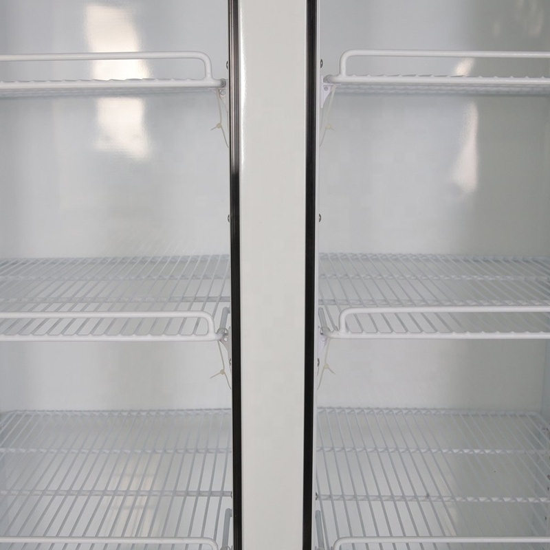 Commercial Vertical Transparent Glass Door Pepsi/Beer Refrigeration Equipment Cold Drink Refrigerator