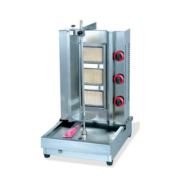 China supplier manufacturing gas chicken shawerma grill machine/doner kebab machine