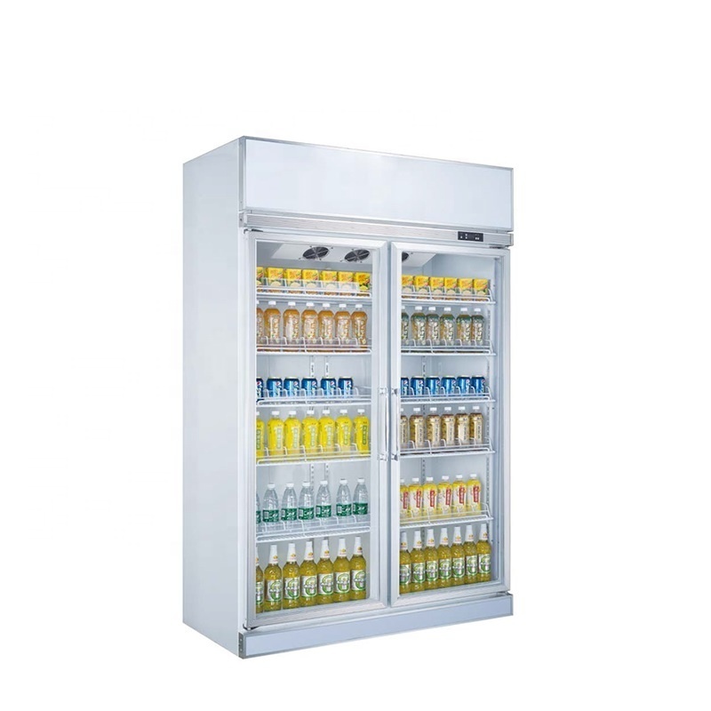 Commercial convenience store pepsi refrigerator cocacola glass door fridge cooler for sale