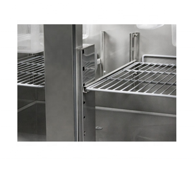 Commercial Restaurant Stainless Steel Refrigerator GN Pan Showcase salad bar refrigerator stainless steel display