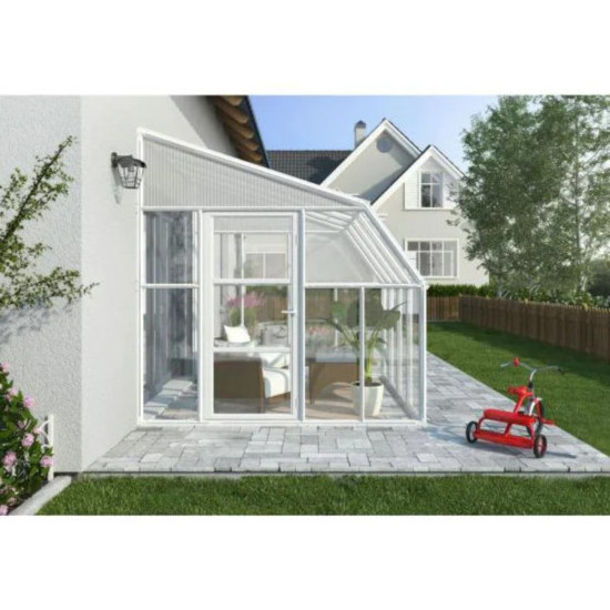 Factory Insulation Glass Aluminum Frame Sunroom For Swimming Pool Houses Green Tempered Glass Aluminium Profile Sun Hou